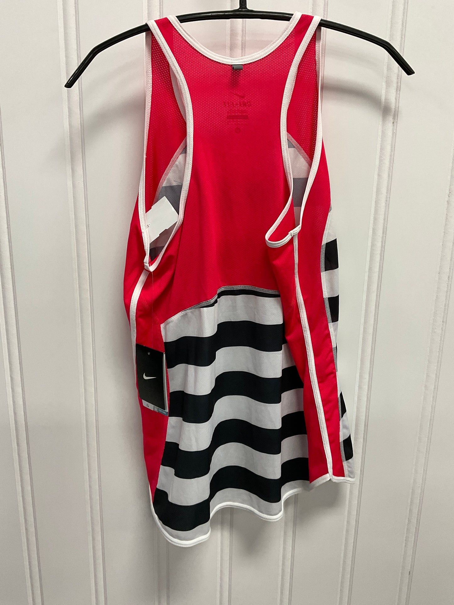 Athletic Tank Top By Nike Apparel In Striped Pattern, Size:M