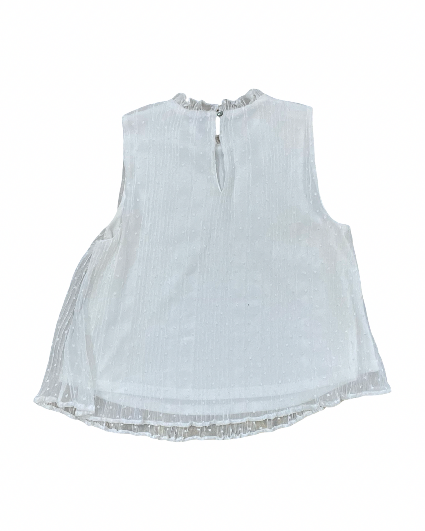 Top Sleeveless By She + Sky In White, Size:L