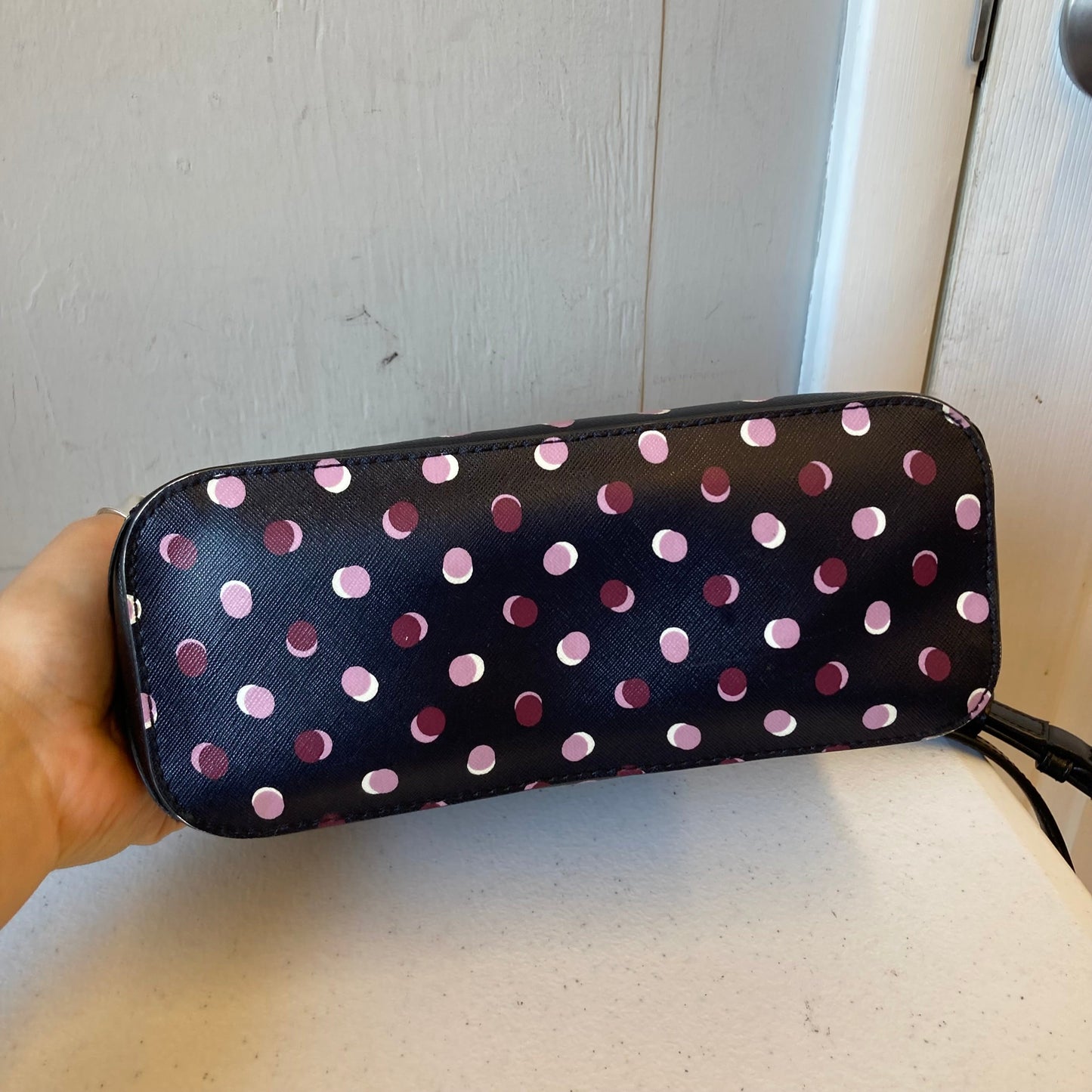 Crossbody Designer By Kate Spade In Black & Pink, Size:Small