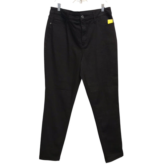 Jeans Skinny By St Johns Bay In Black, Size:16