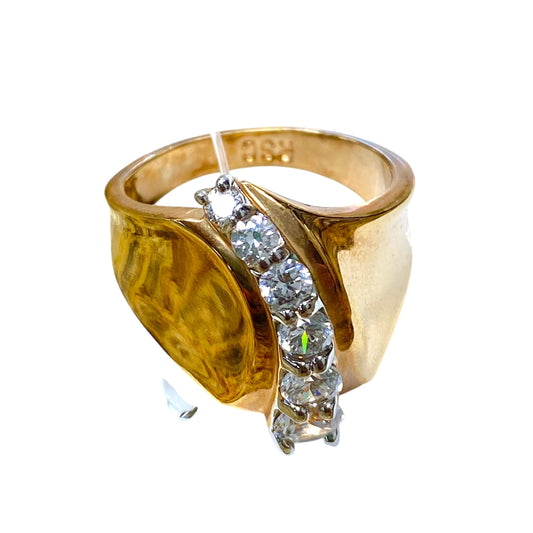 Ring Statement By Cmc In Gold, Size:8
