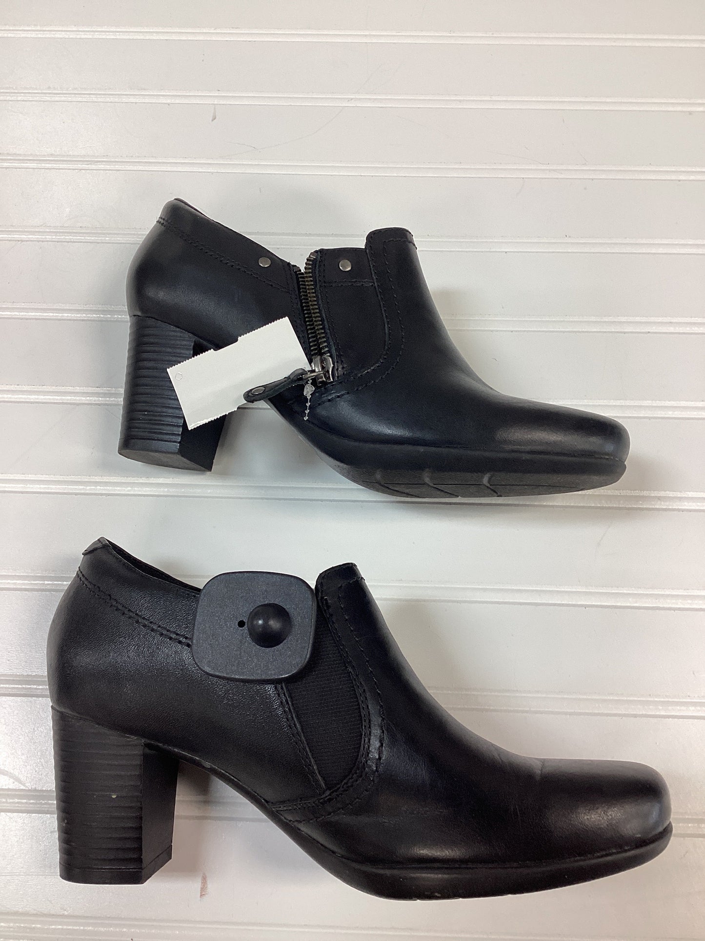 Shoes Heels Block By Clarks In Black, Size:9.5