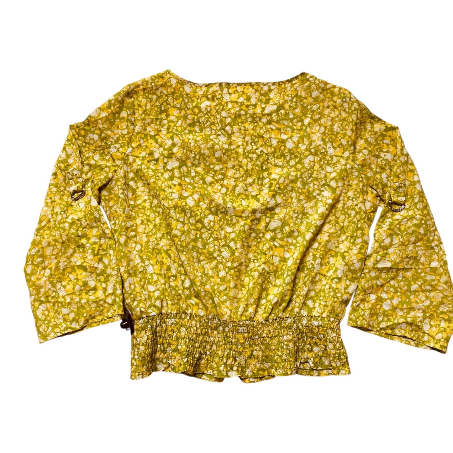 Top Ls By Michael By Michael Kors In Green & Yellow, Size:Xl