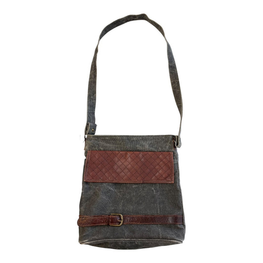 Handbag By Myra In Grey, Size:Large