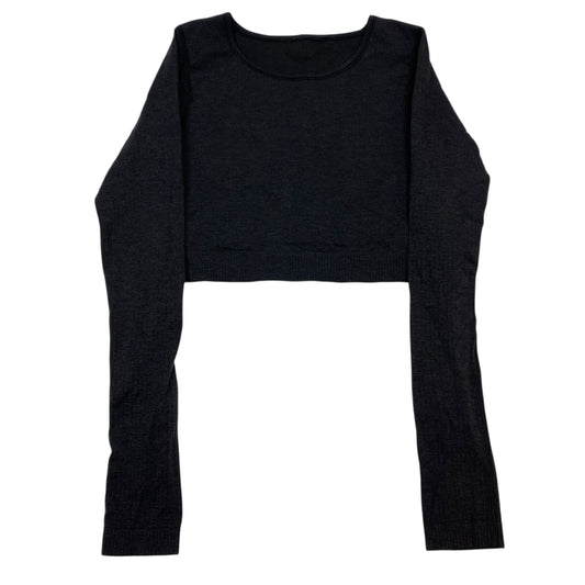 Athletic Top Ls Crewneck Designer By Lululemon In Black, Size:8