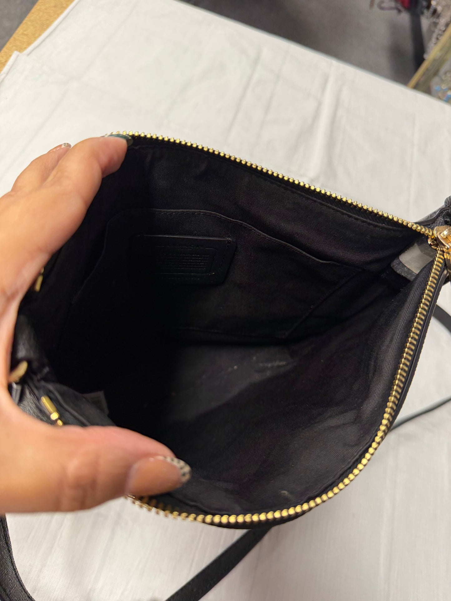 Crossbody Designer By Coach In Black, Size:Medium