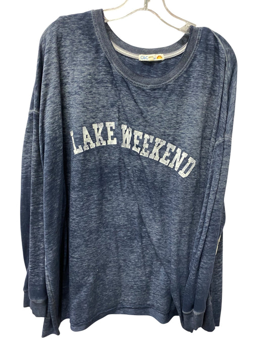 Top Ls By C And C In Blue, Size:3X