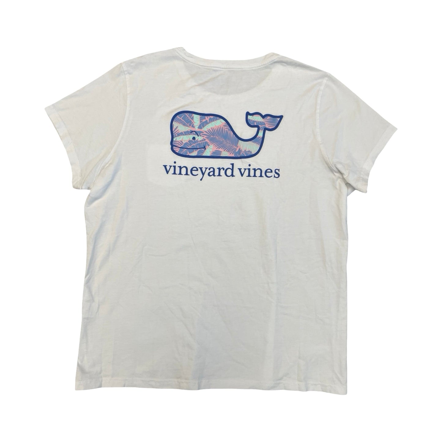 Top Ss Basic By Vineyard Vines In Blue & White, Size:Xl