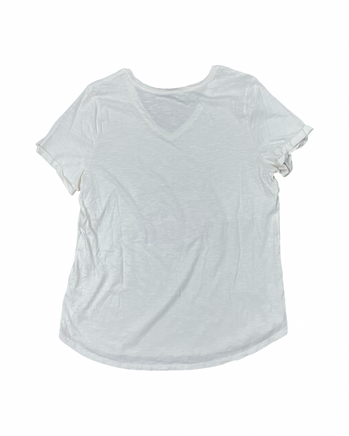 Top Ss Basic By Maurices In Cream, Size:1X