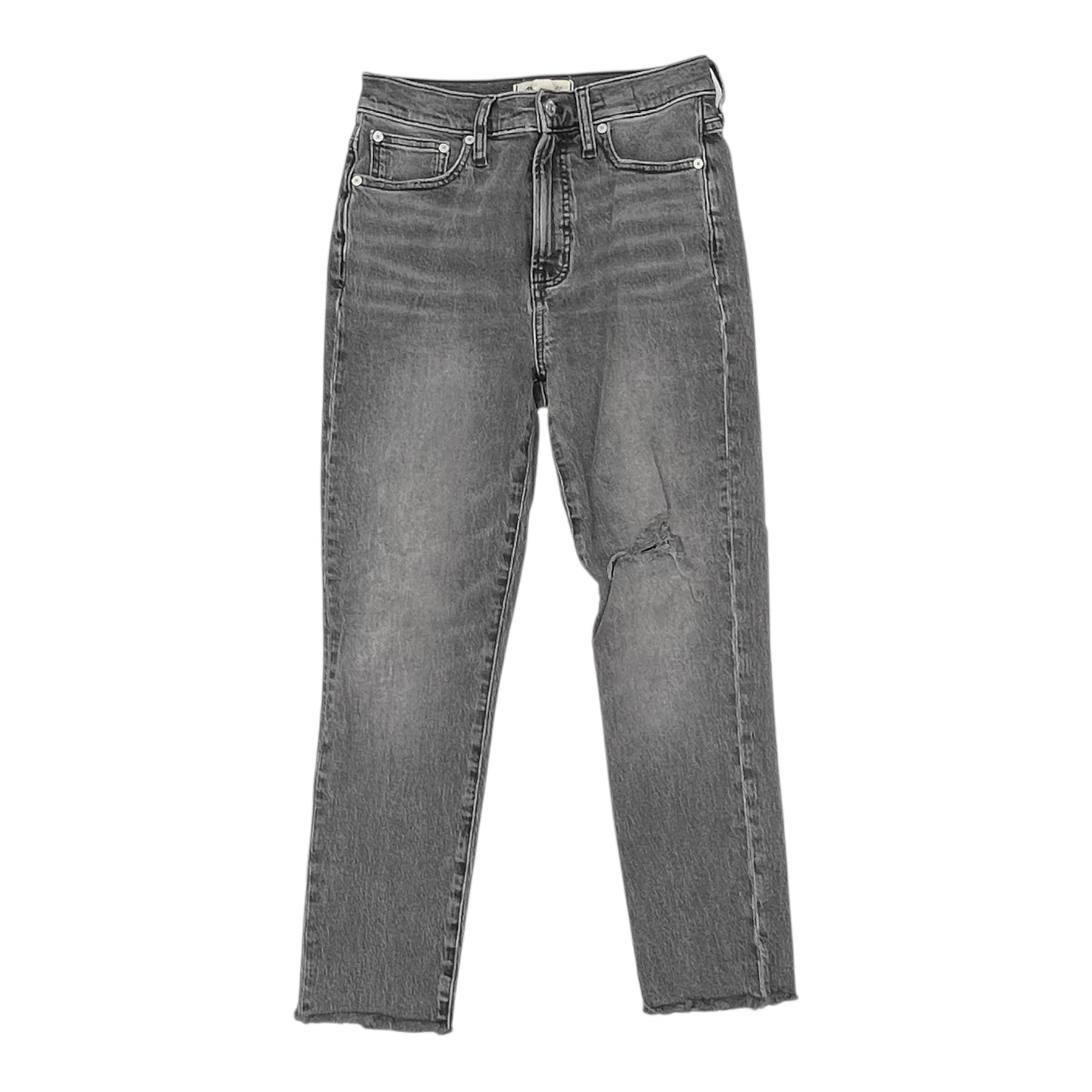 Jeans Straight By Madewell In Grey Denim, Size:2