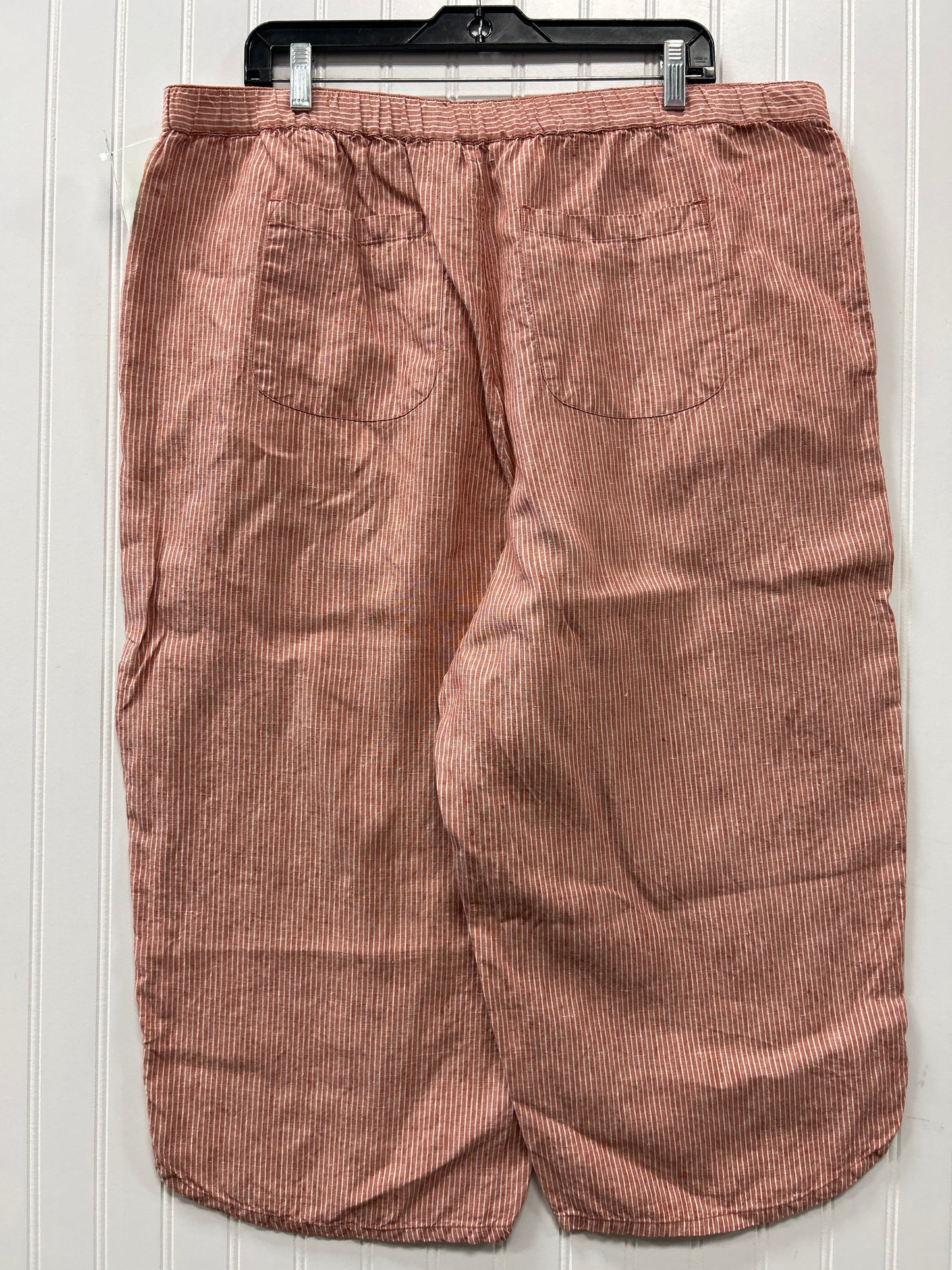 Pants Linen By Coldwater Creek In Striped Pattern, Size:1X