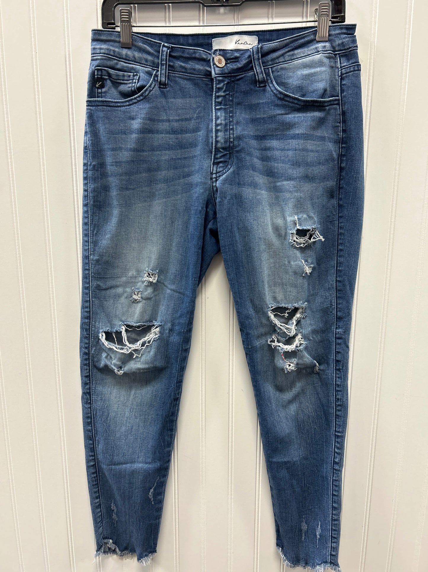 Jeans Boyfriend By Kancan In Blue Denim, Size:8