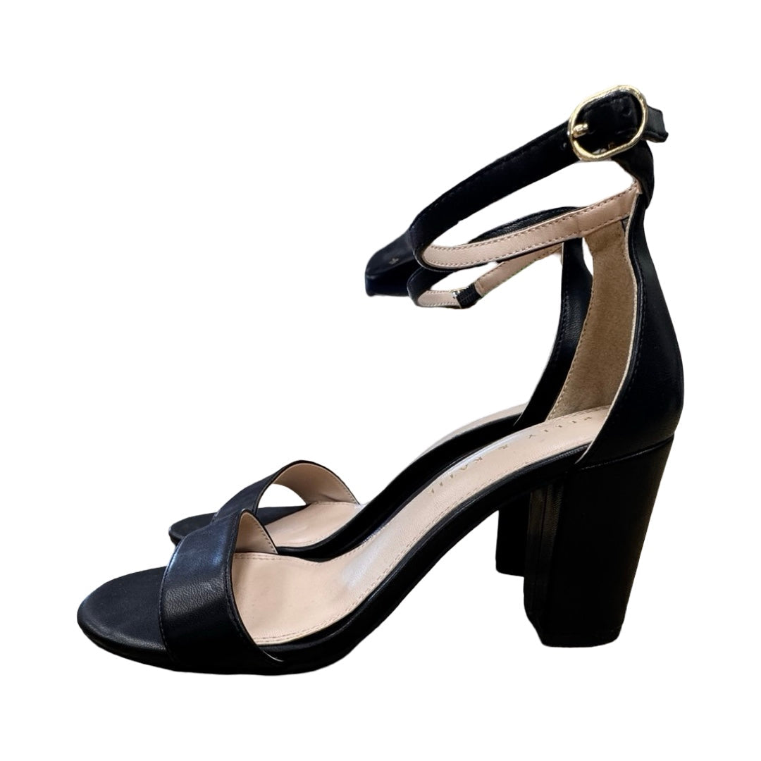 Shoes Heels Block By Kelly And Katie In Black, Size:7.5