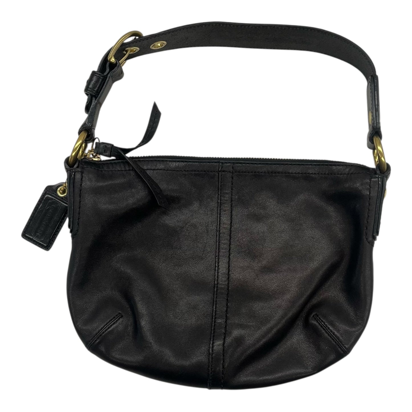 Handbag Designer By Coach In Black, Size:Medium