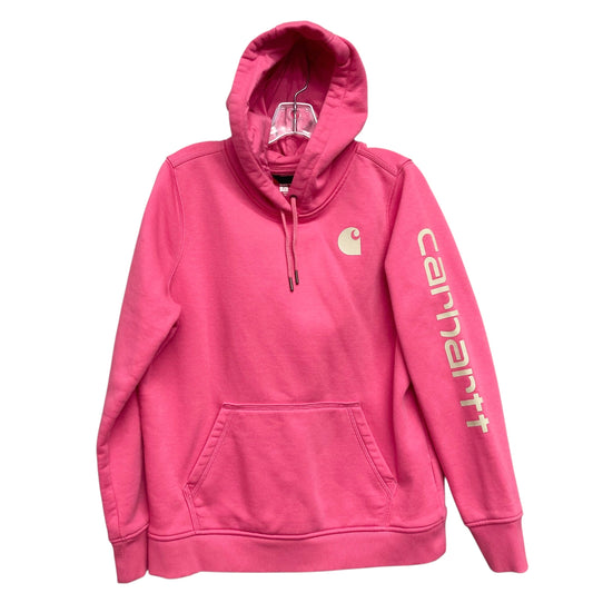 Sweatshirt Hoodie By Carhartt In Pink, Size:L