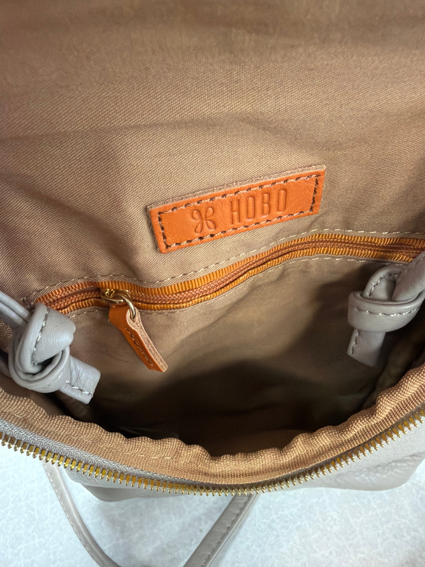 Crossbody Leather By Hobo Intl In Grey, Size:Small