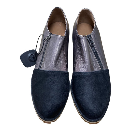 Shoes Flats By Cmb In Black & Silver, Size:8.5