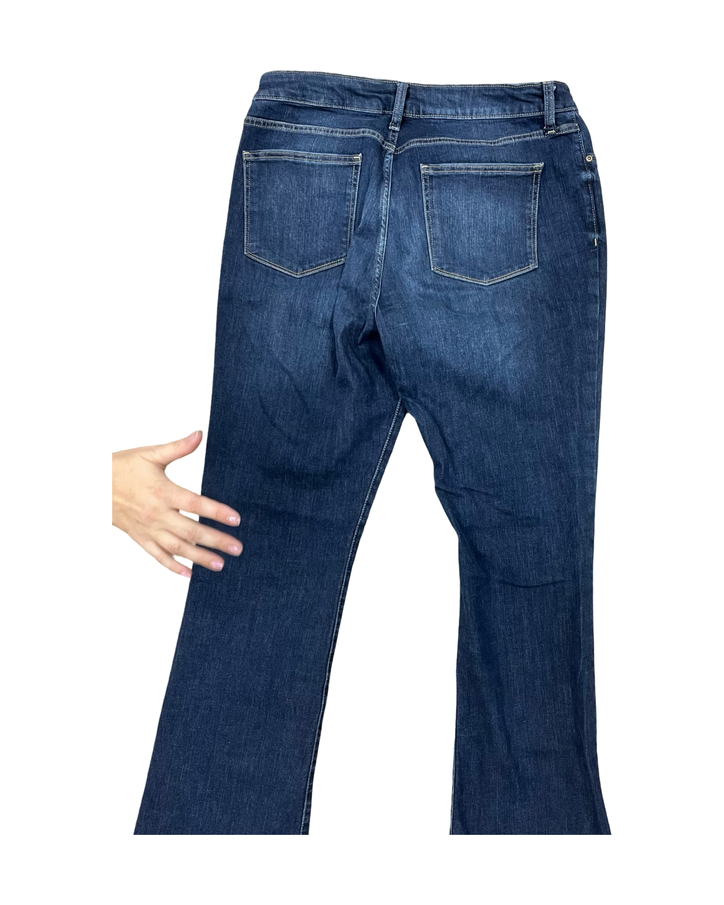 Jeans Boot Cut By St Johns Bay In Blue Denim, Size:14L