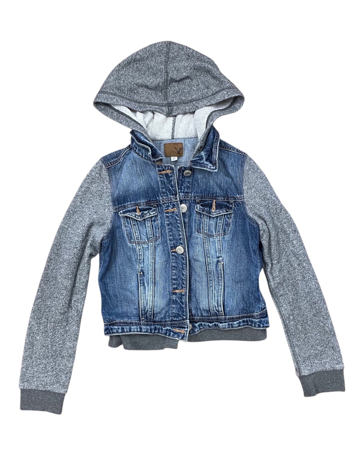 Jacket Denim By American Eagle In Blue Denim, Size:S