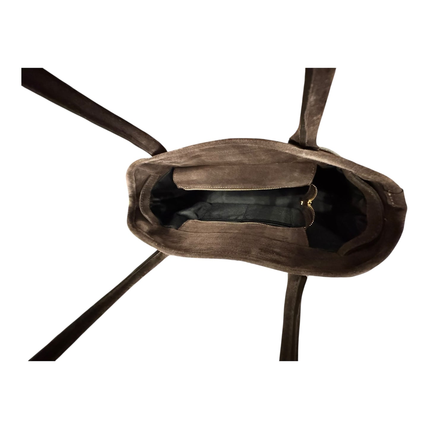 Handbag Leather By MARLON In Brown, Size:Medium