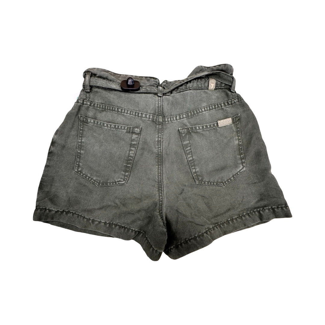 Shorts By 7 For All Mankind In Green, Size:0