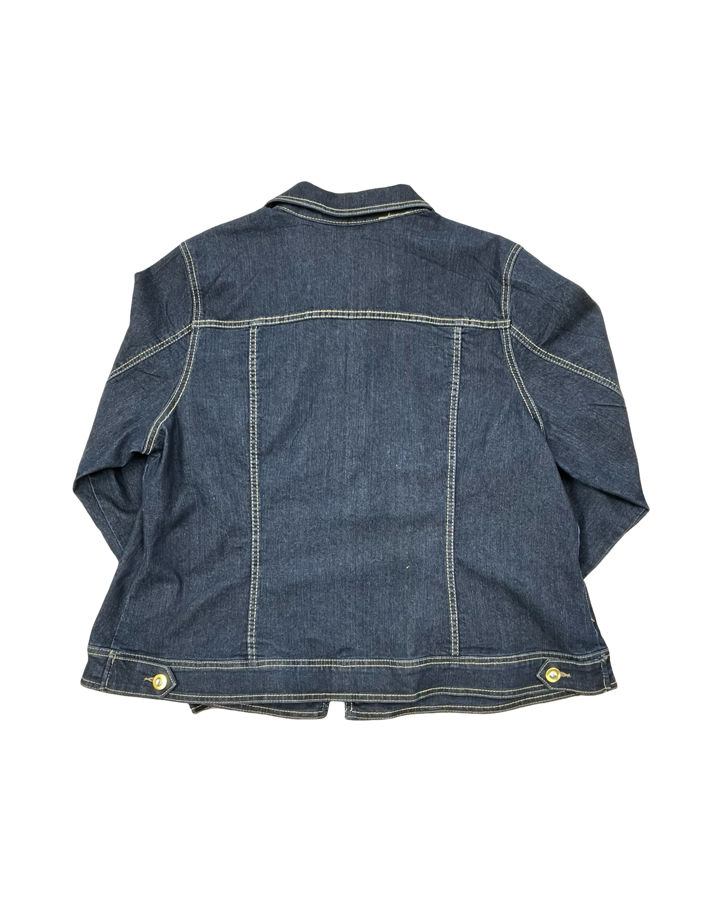 Jacket Denim By Clothes Mentor In Blue Denim, Size:2X