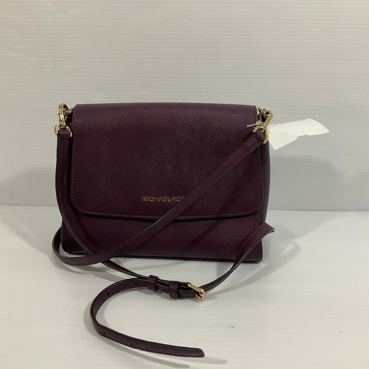 Crossbody Designer By Michael Kors In Purple, Size:Medium