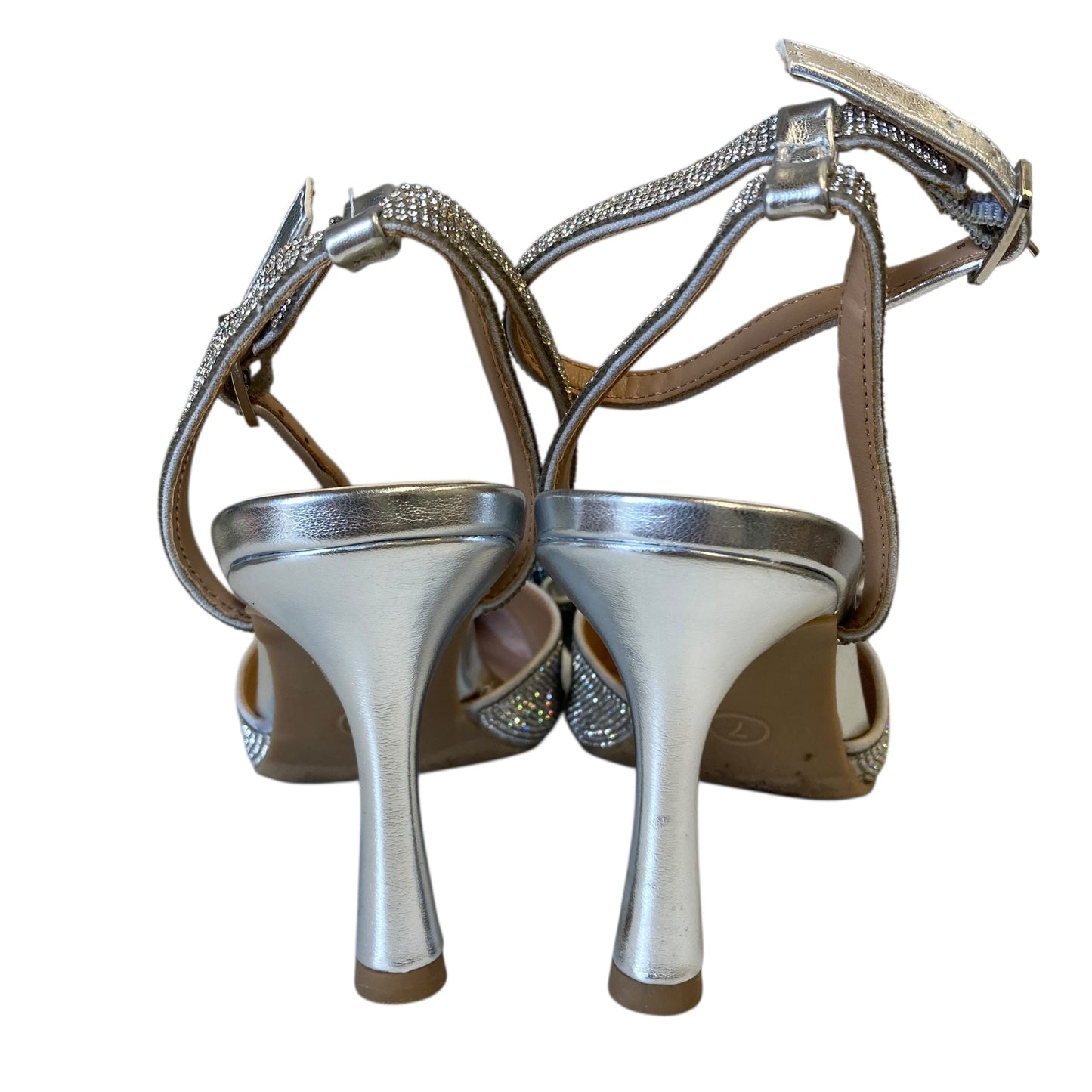 Shoes Heels Stiletto By A New Day In Silver, Size:7