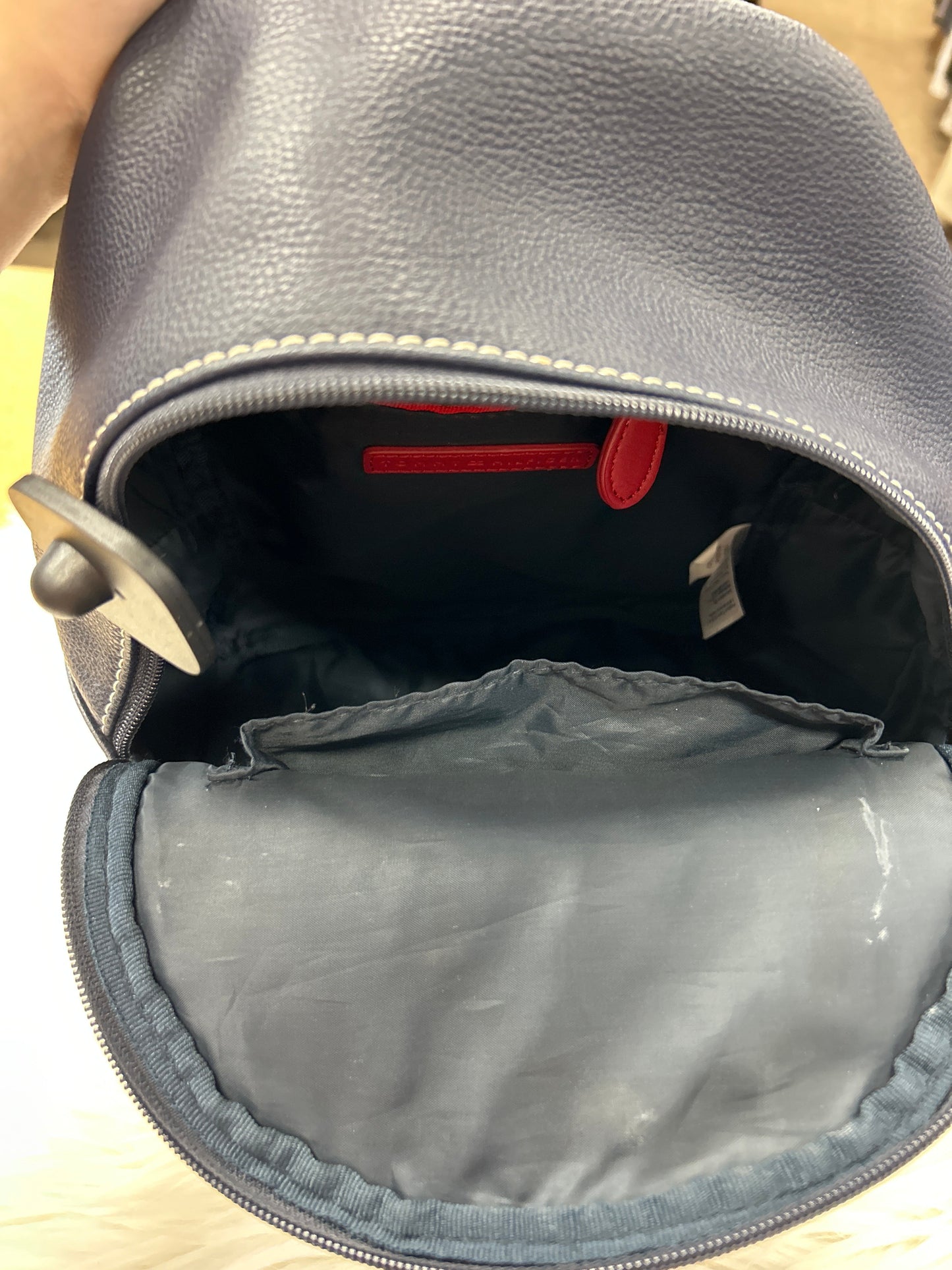 Backpack By Tommy Hilfiger In Navy, Size:Medium