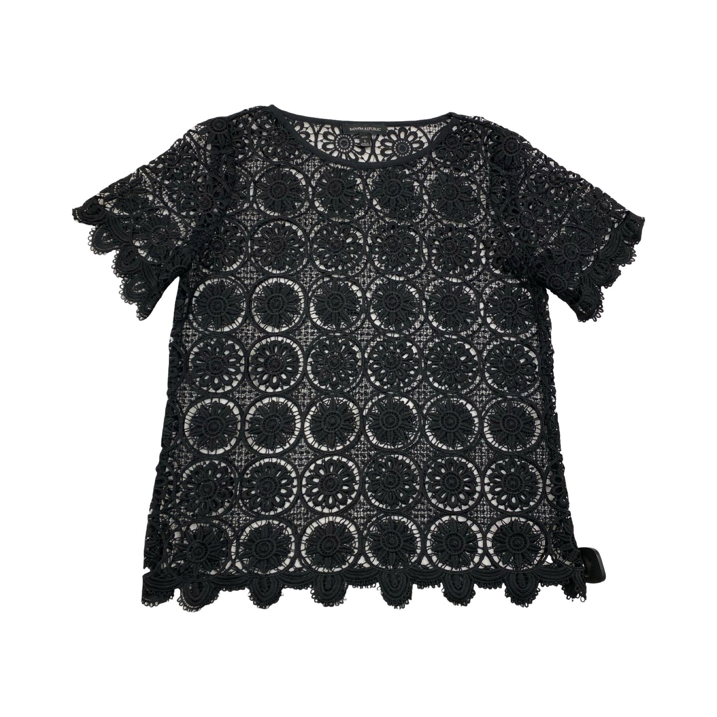 Top Ss By Banana Republic In Black, Size:Sp