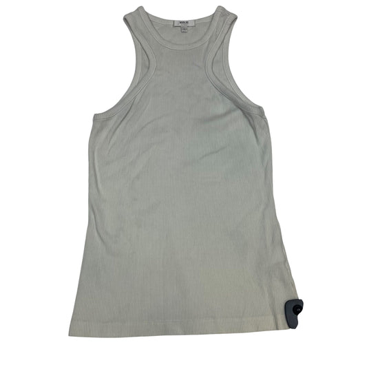 Top Sleeveless Designer By Agolde In Cream, Size:L
