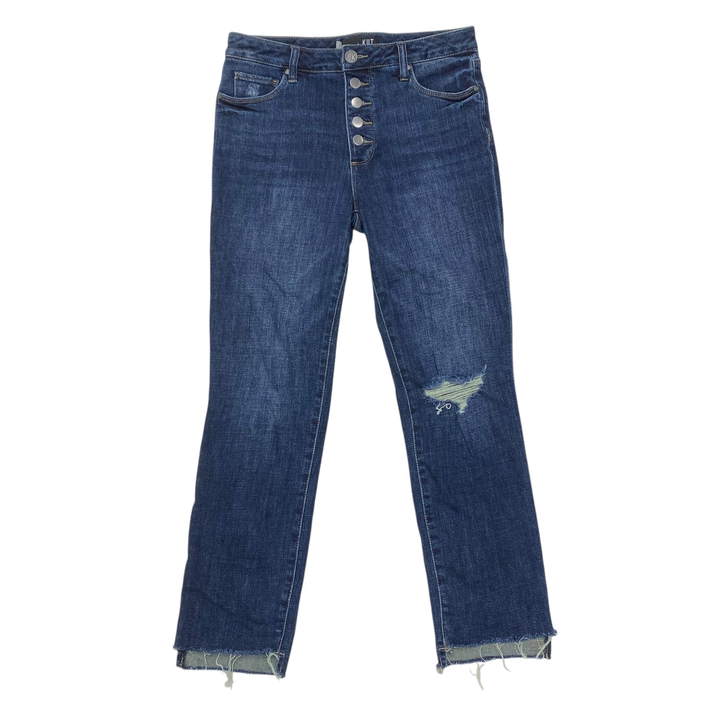 Jeans Straight By Kut In Blue, Size:4