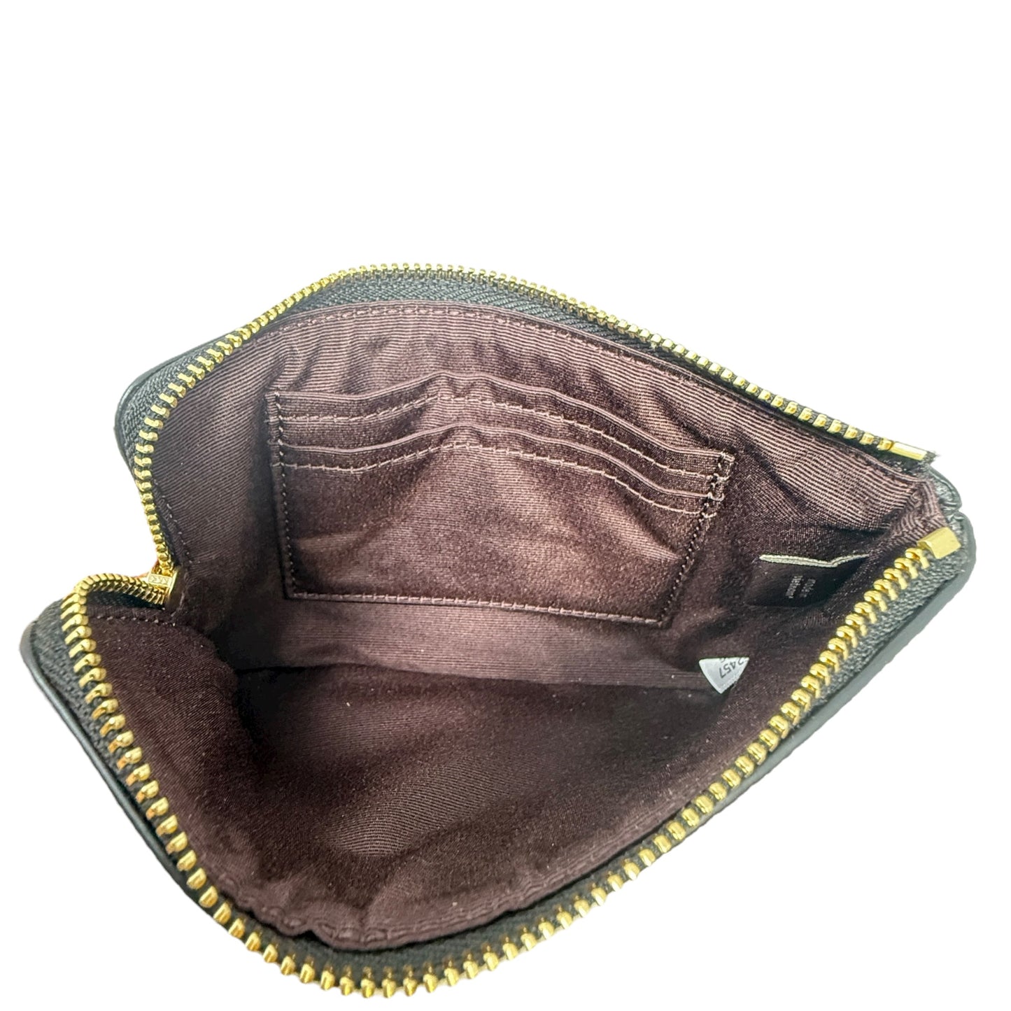 Corner Zip Wristlet Designer By Coach, Size: Large