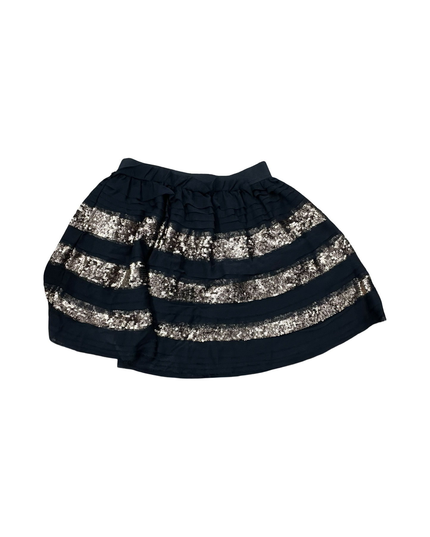 Skirt Mini & Short By Free People In Black & Gold, Size:S