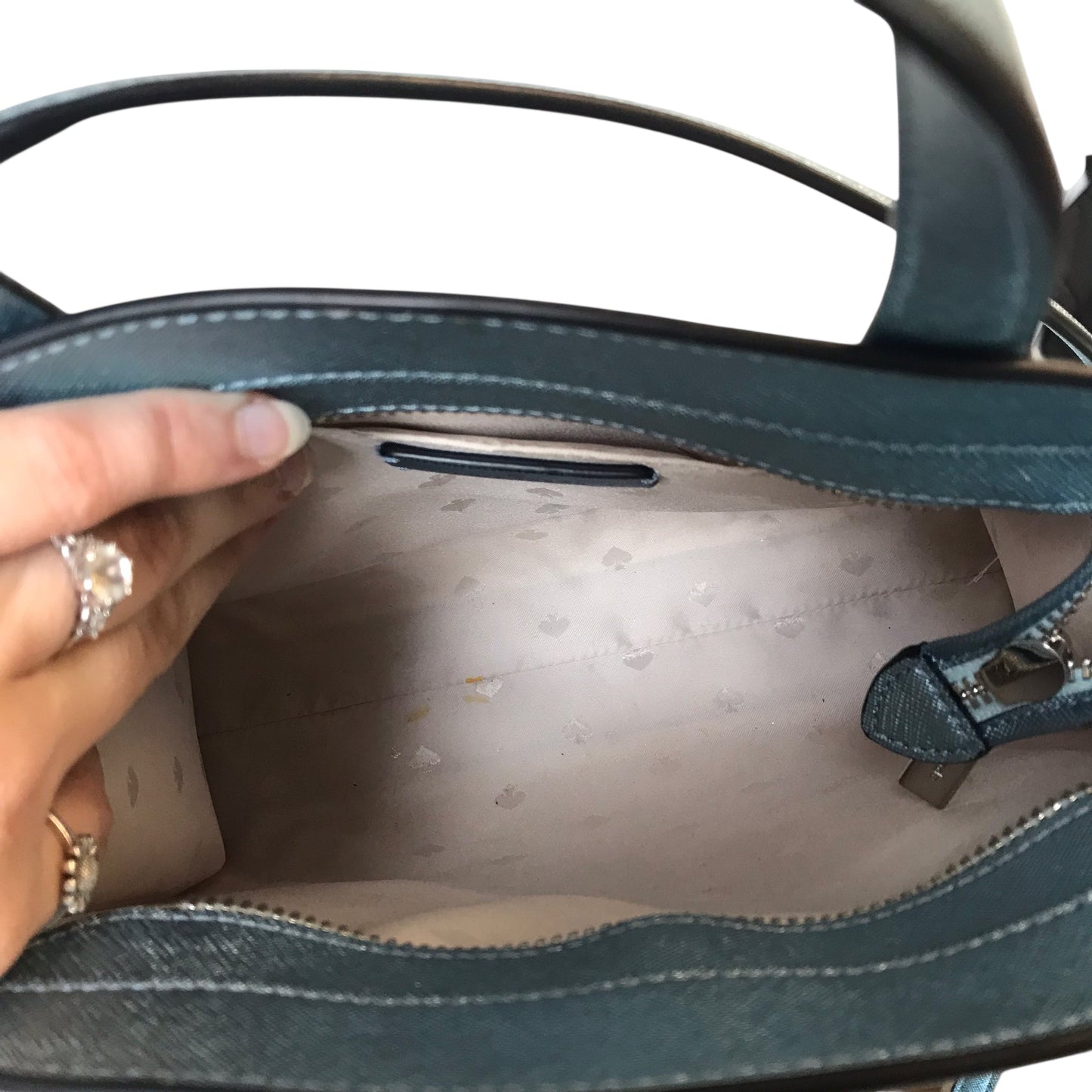 Handbag Designer By Kate Spade In Blue, Size:Medium