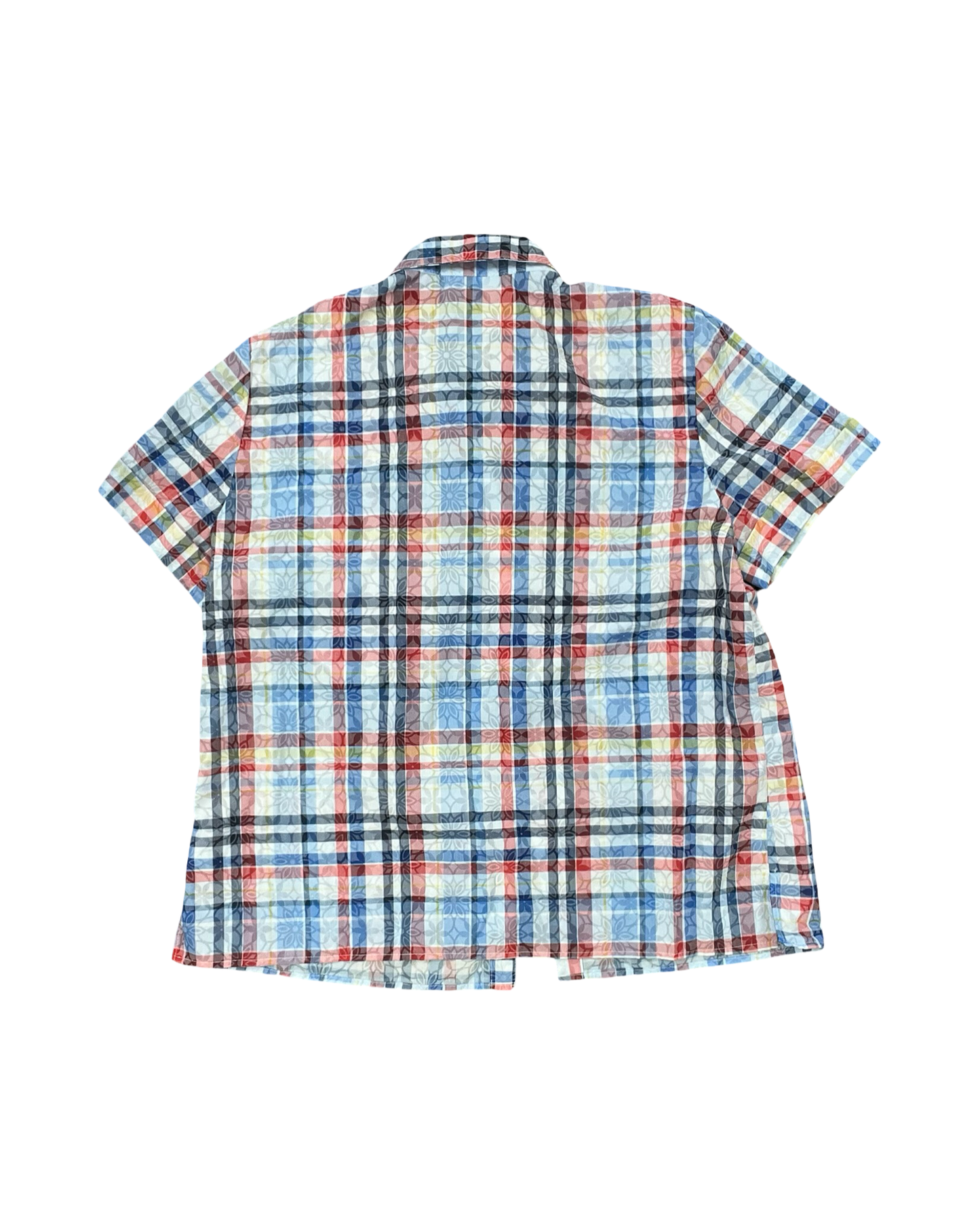 Blouse Ss By Alfred Dunner In Blue Red & White, Size:M