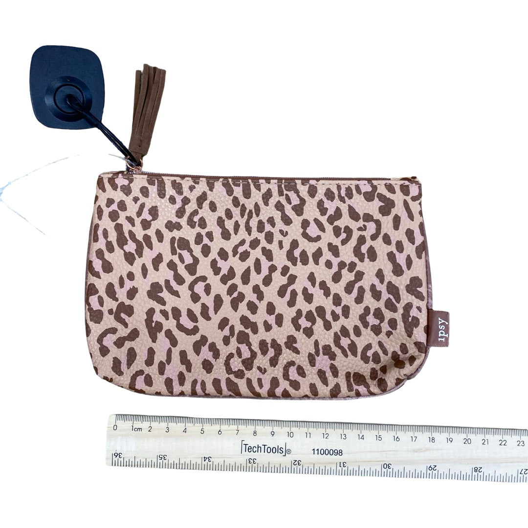 Makeup Bag By Clothes Mentor In Brown, Size:Small