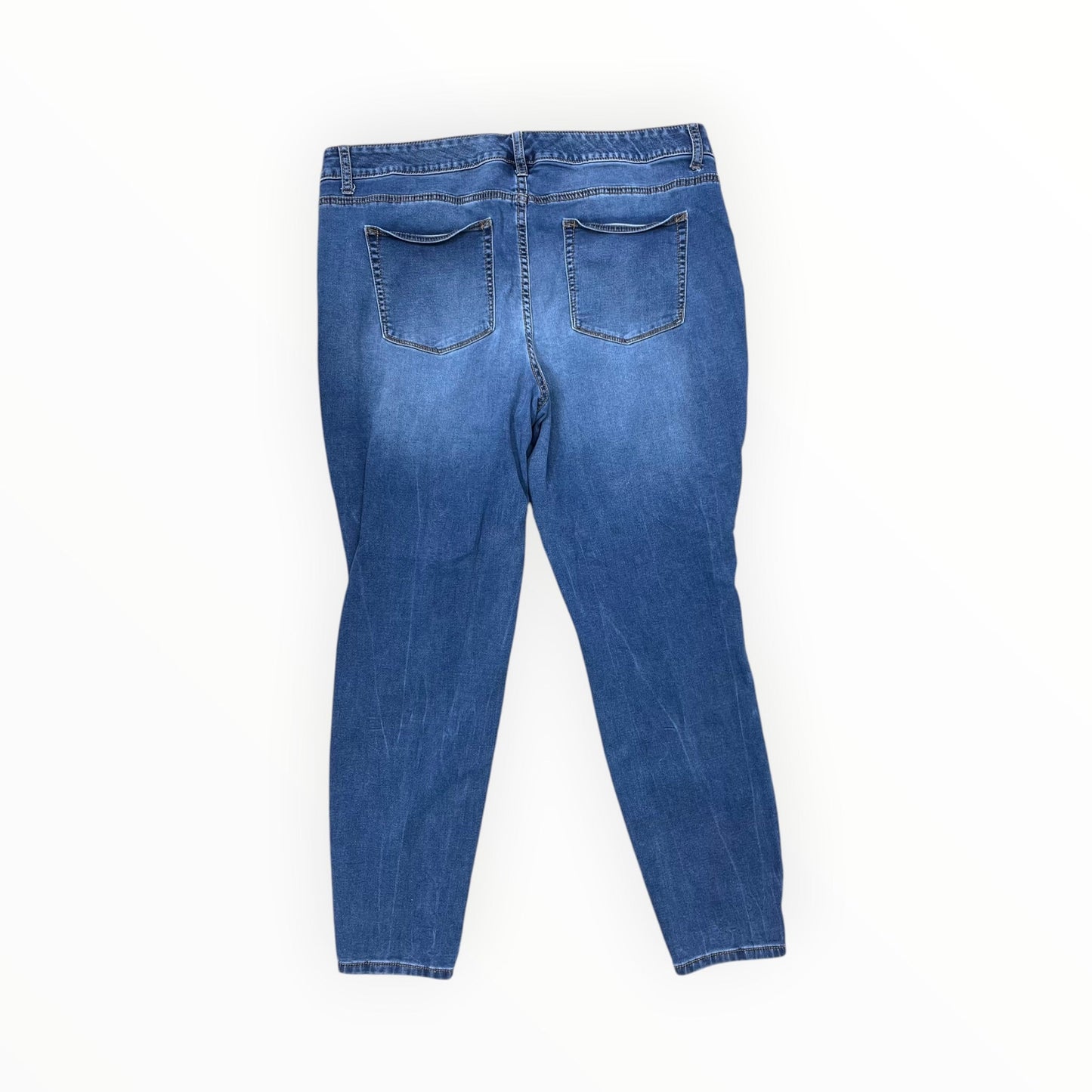 Jeans Skinny By Maurices In Blue Denim, Size:18