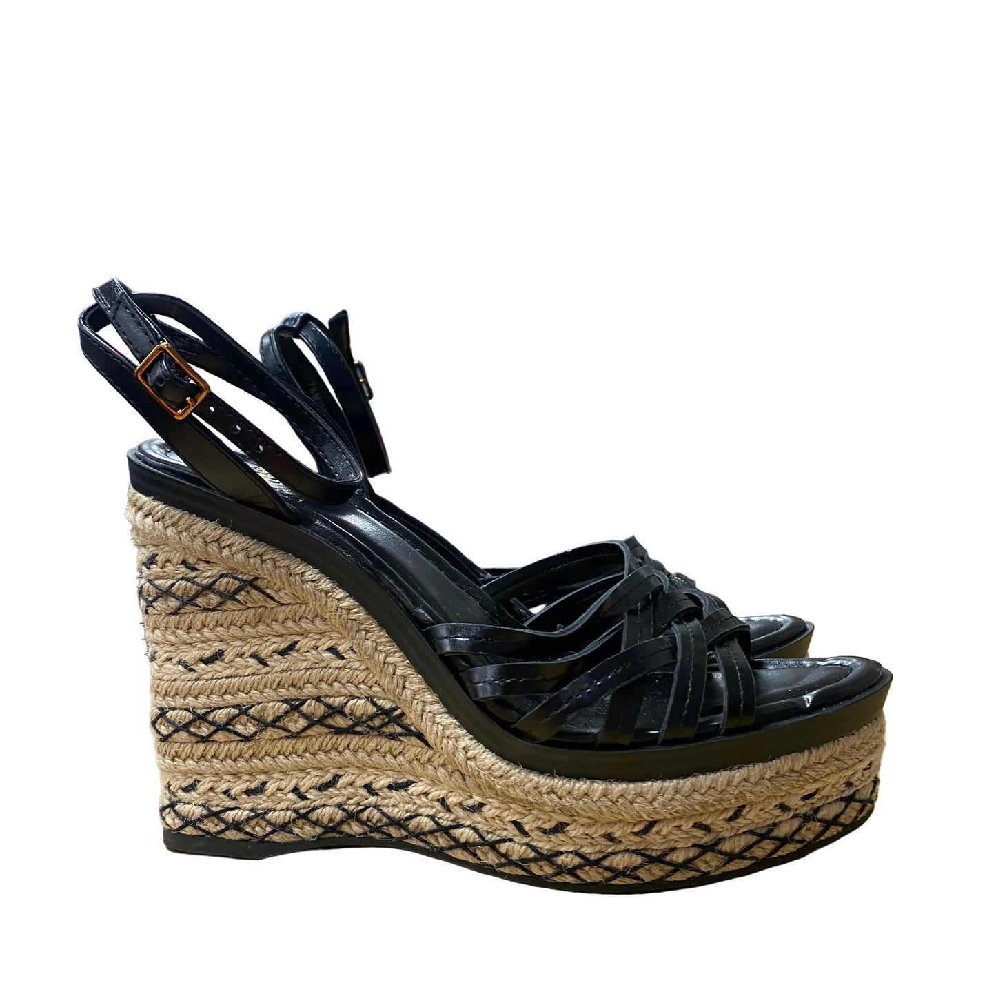 Sandals Heels Platform By Vince Camuto In Black, Size:7.5