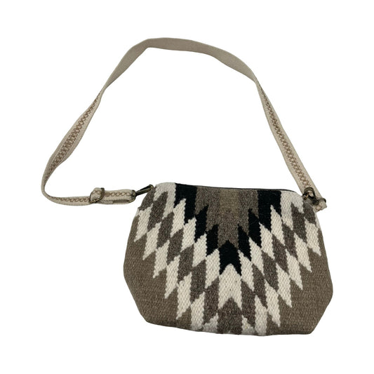 Crossbody By Clothes Mentor In Brown & Cream, Size:Medium