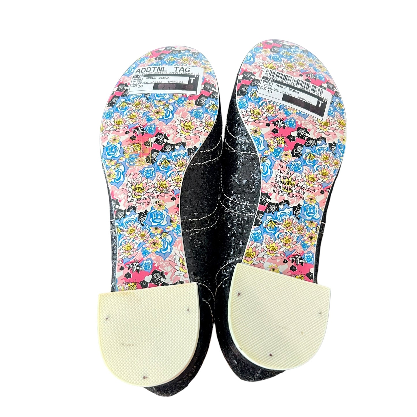 Shoes Heels Block By Irregular Choice In Black, Size: 10