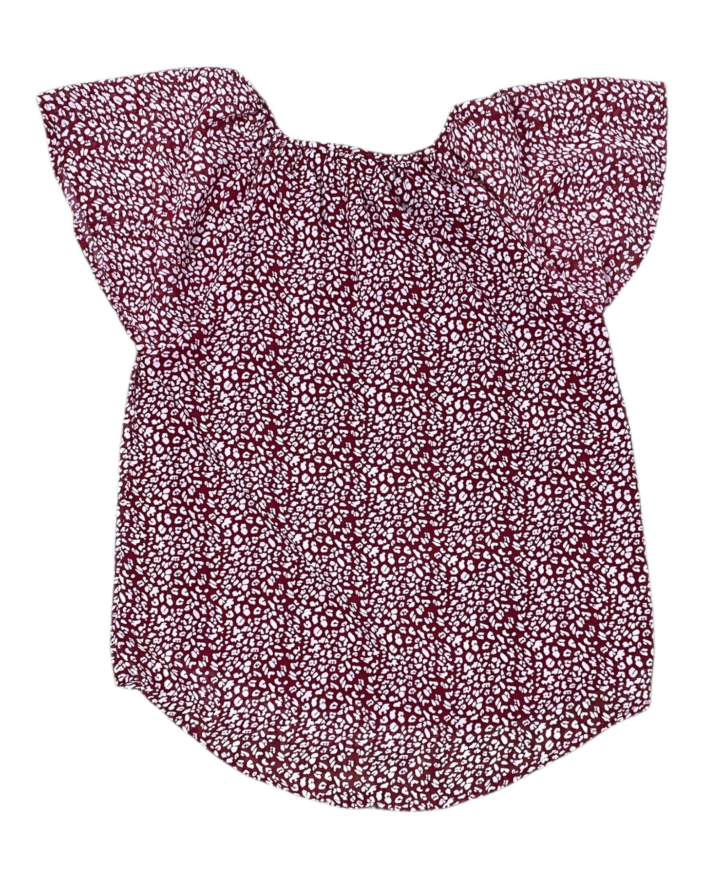 Top Ss By Clothes Mentor In Red & White, Size:S