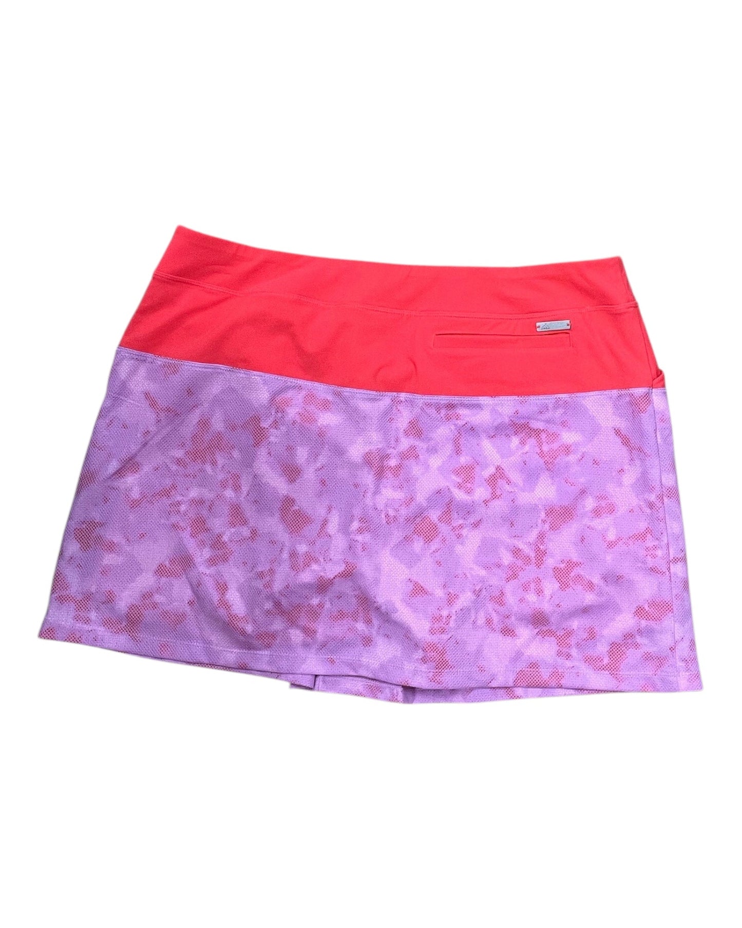 Skort By Adidas In Orange & Pink, Size:M