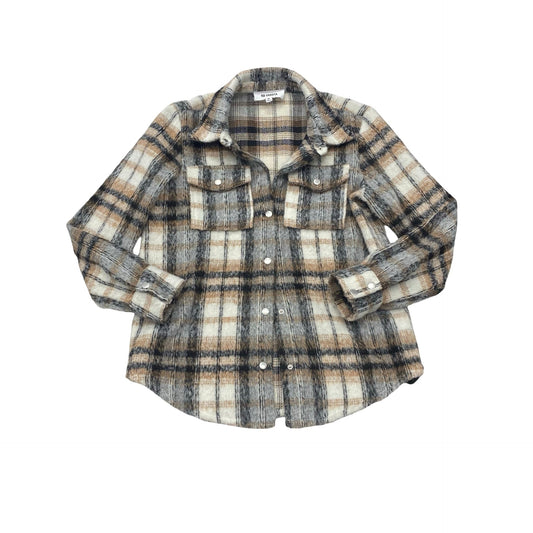 Jacket Shirt By Bb Dakota In Plaid Pattern, Size:M