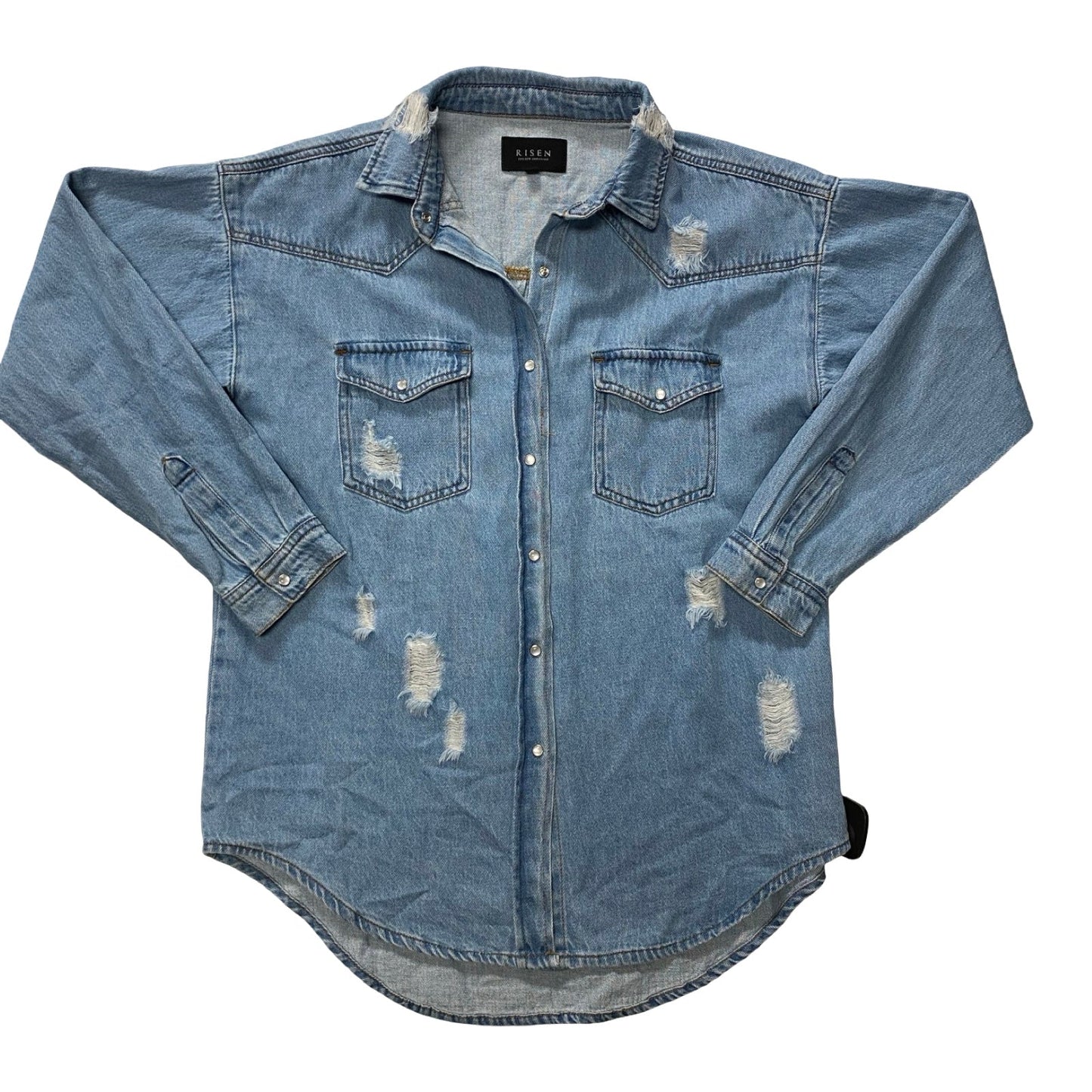 Jacket Denim By Risen In Blue Denim, Size:S