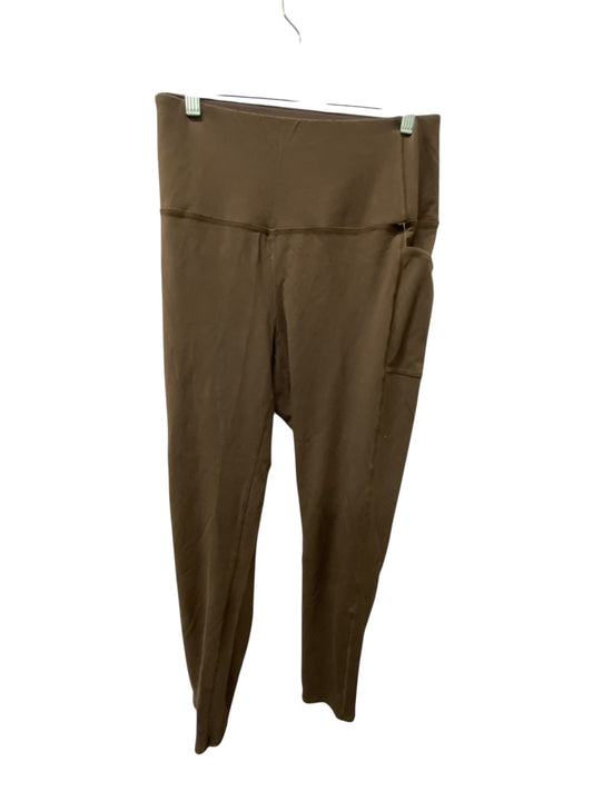Athletic Leggings By Chicos In Brown, Size:Xl