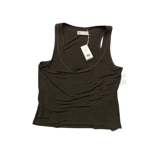 Top Sleeveless Designer By Tory Burch In Brown, Size:L