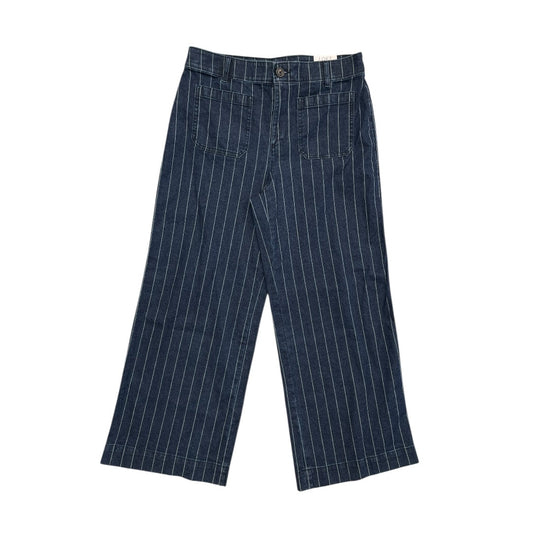 Jeans Wide Leg By Loft In Blue Denim, Size:8