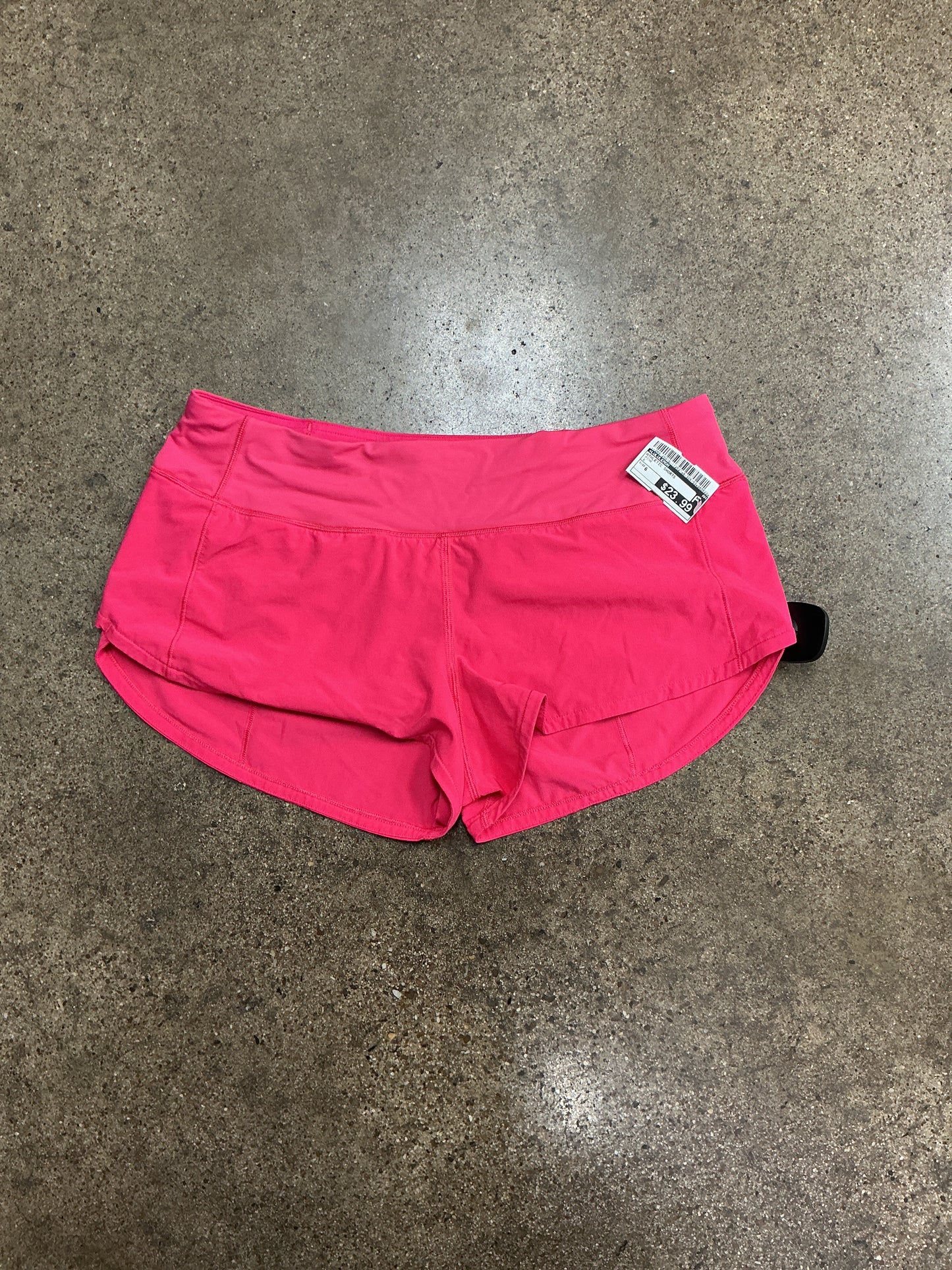 Athletic Shorts By Lululemon In Pink, Size:6