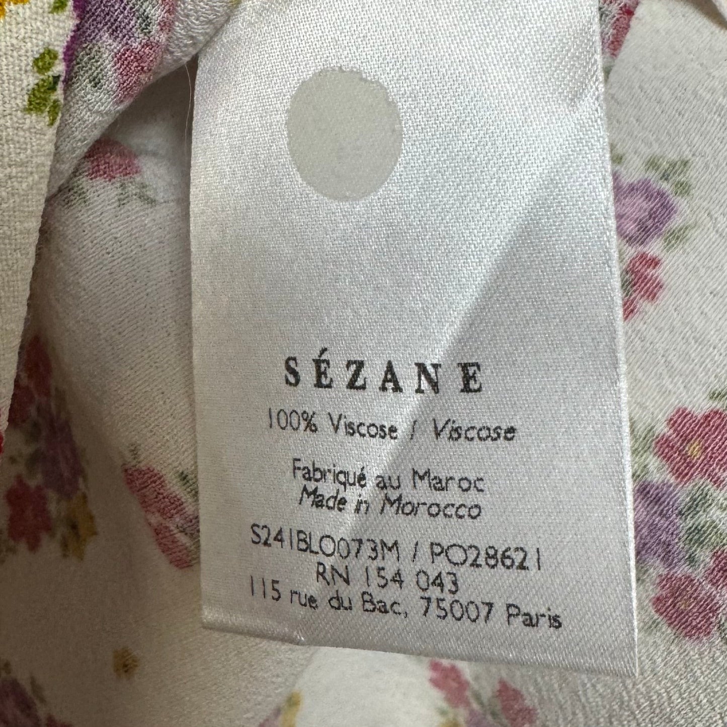 Lara Sleeveless Blouse By Sezane In Floral Print, Size: 4 (34)
